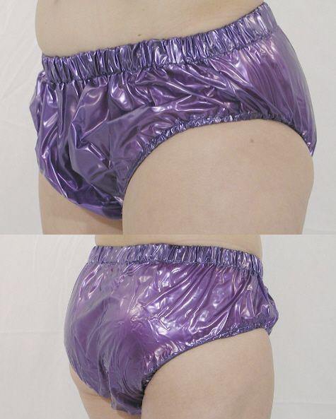 Kurze PVC Schlüpfer für Damen/ Herren geschweißt - FunPlastic