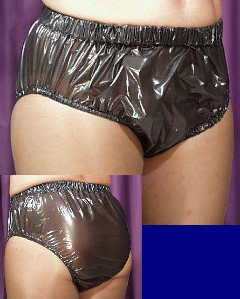 Kurze PVC Schlüpfer für Damen/ Herren geschweißt - FunPlastic