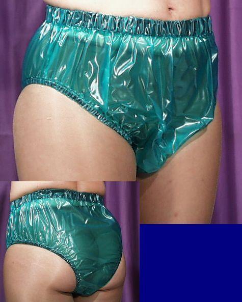 Kurze PVC Schlüpfer für Damen/ Herren geschweißt - FunPlastic