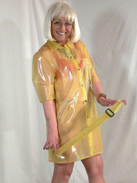 Kurzarm Hemdblusen-Kleid - FunPlastic