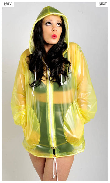 PVC-Jacke mit Reißverschluss für Damen/Herren