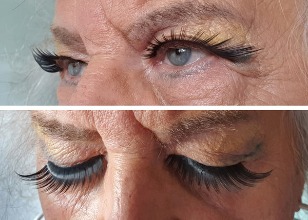 5 Paar lange, handgefertigte Wimpern